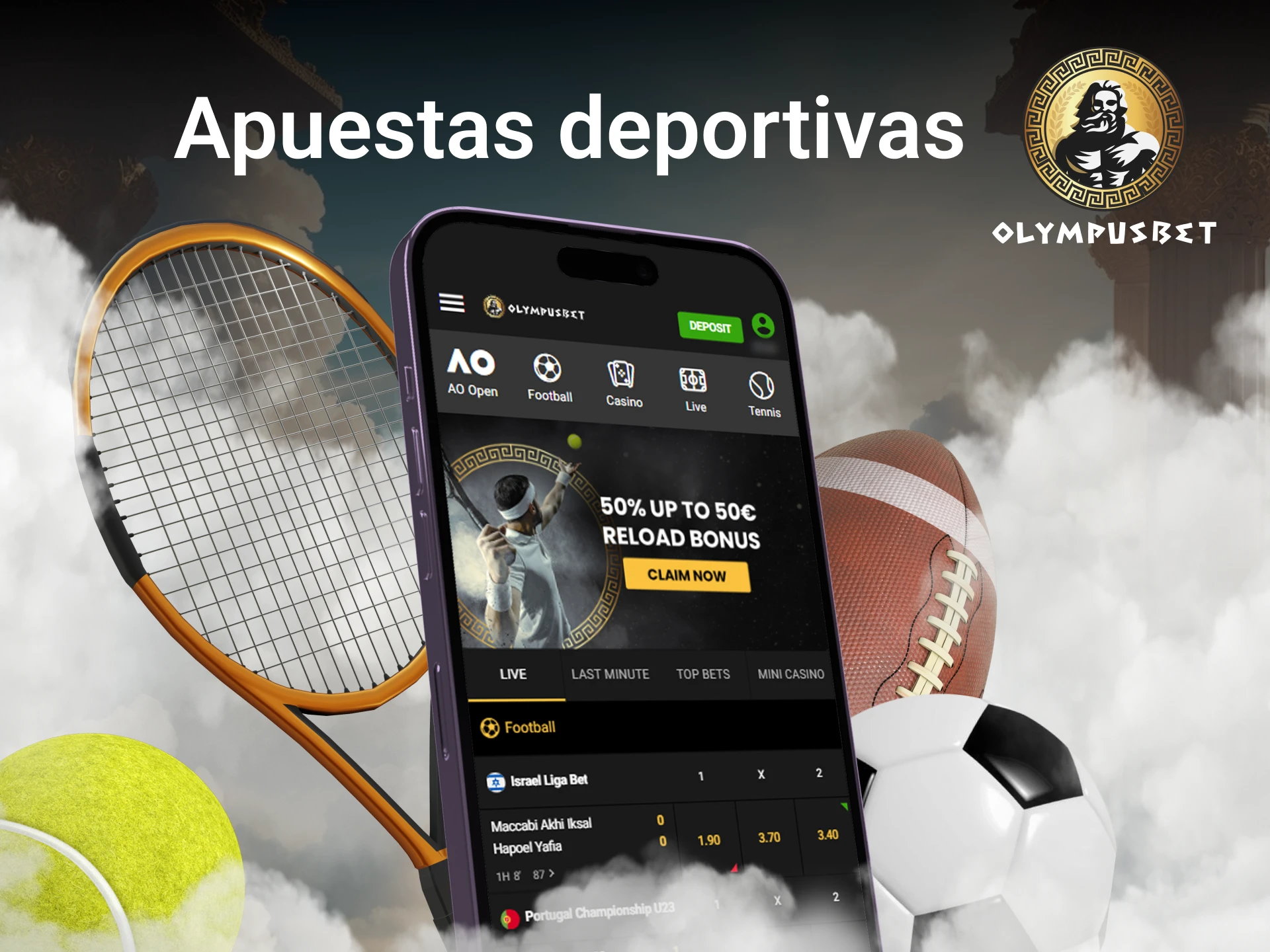 En Olympusbet, apuesta en tu deporte favorito desde tu teléfono.