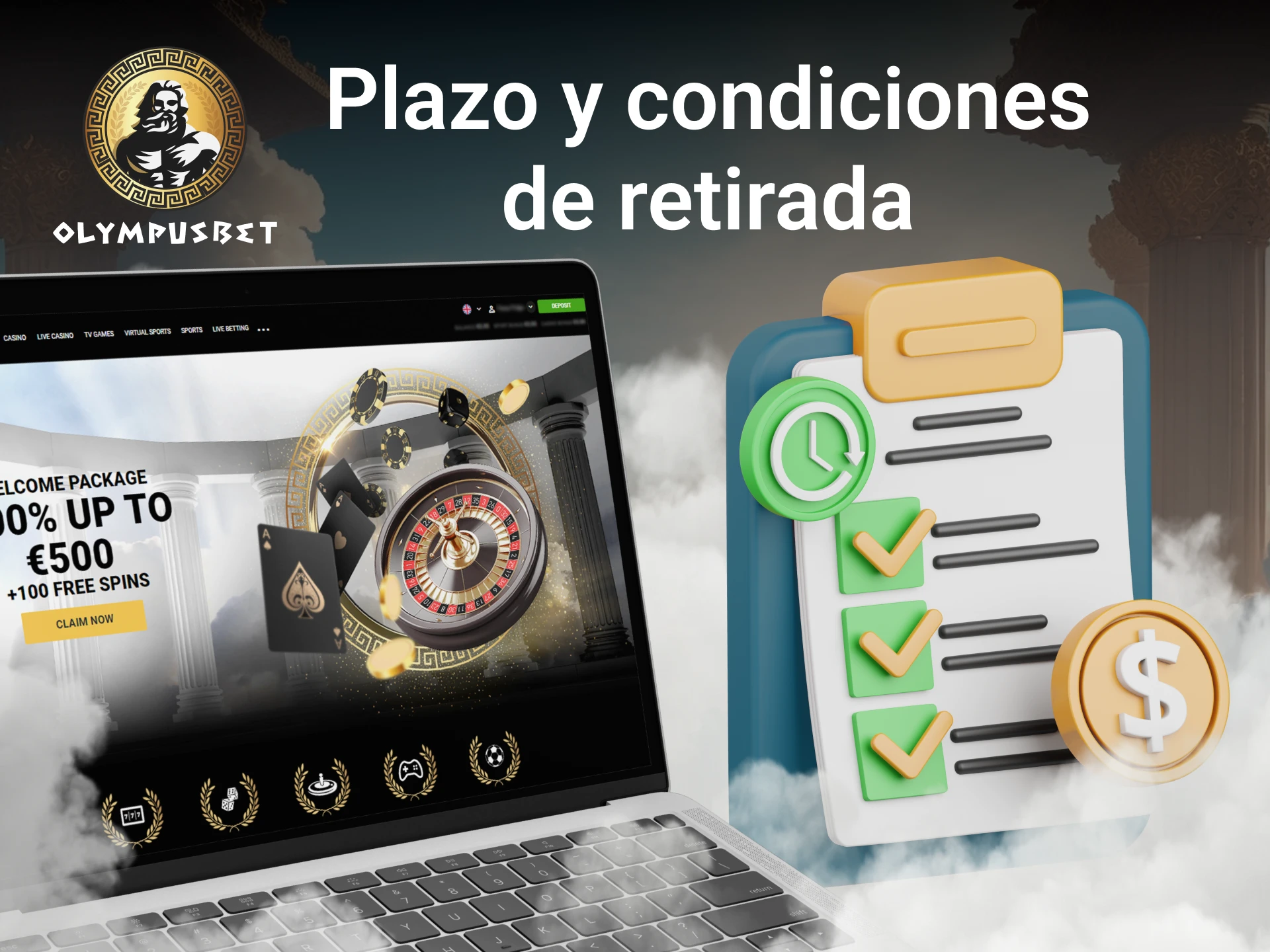 Consulta el periodo de retiro y las condiciones de Olympusbet.