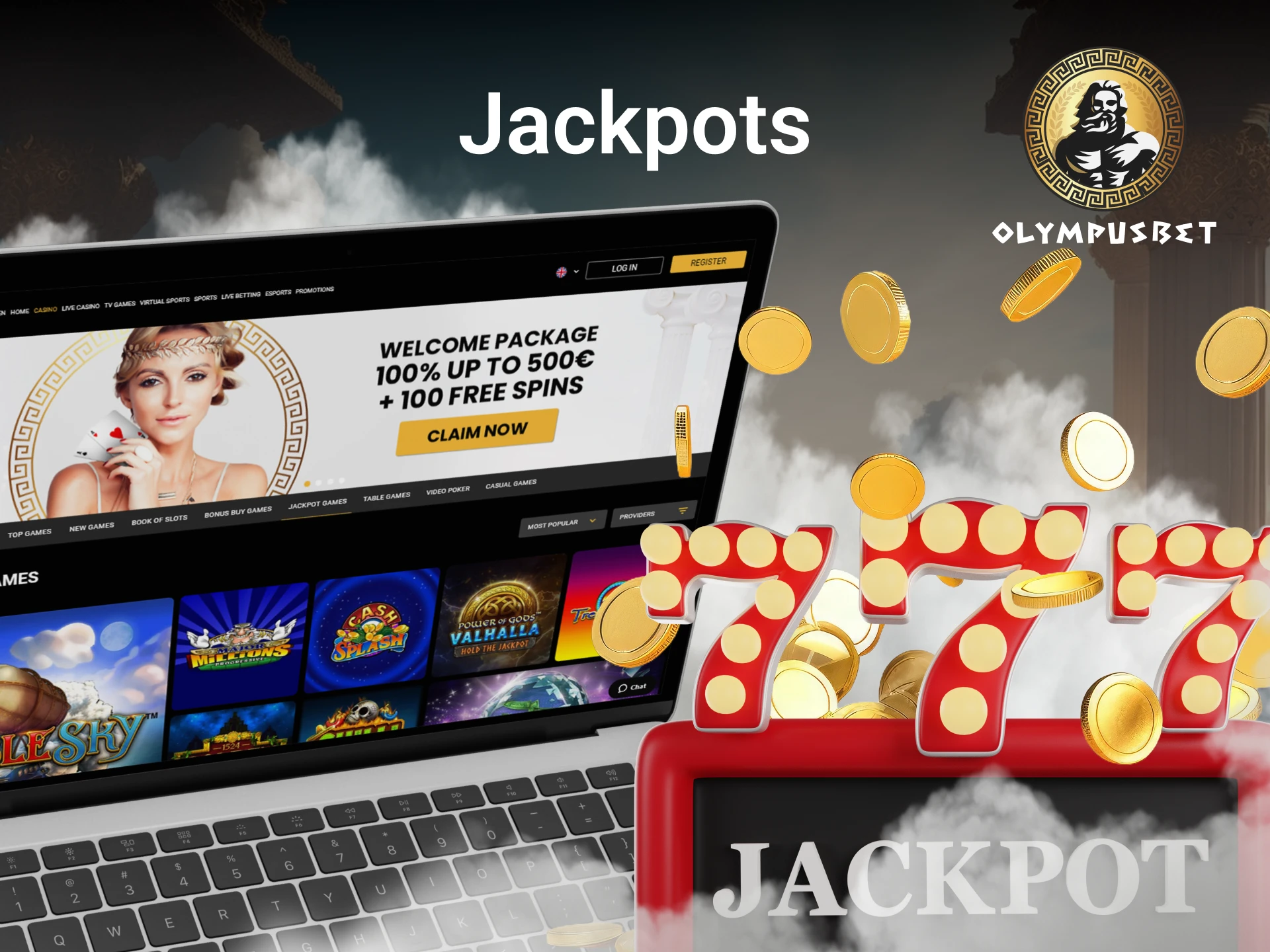 Prueba suerte en los juegos con jackpot de Olympusbet.