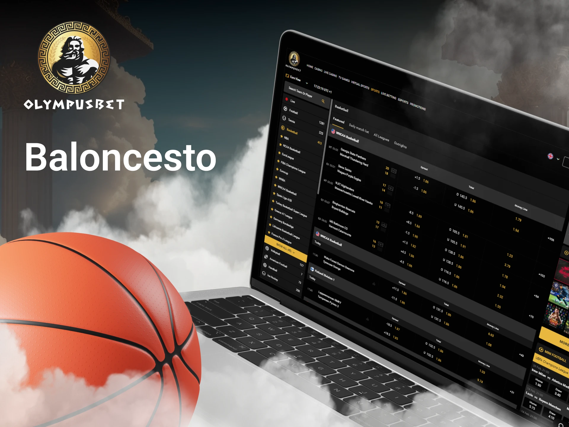 Olympusbet ofrece una gran cantidad de eventos de baloncesto para apostar, pruébalo.